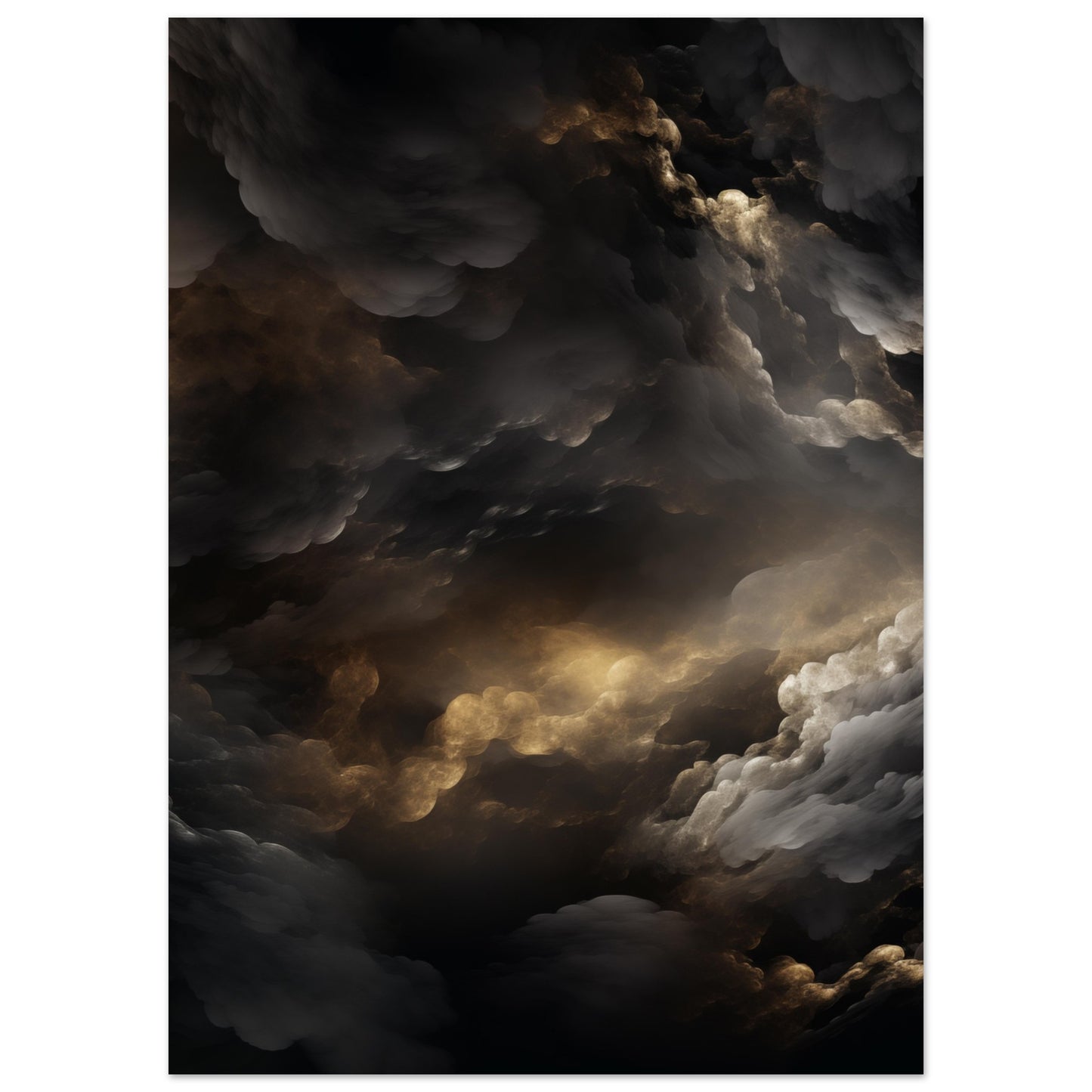 Clouds - Black and gold #2