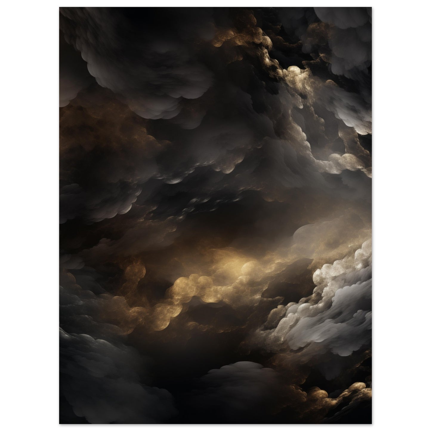 Clouds - Black and gold #2