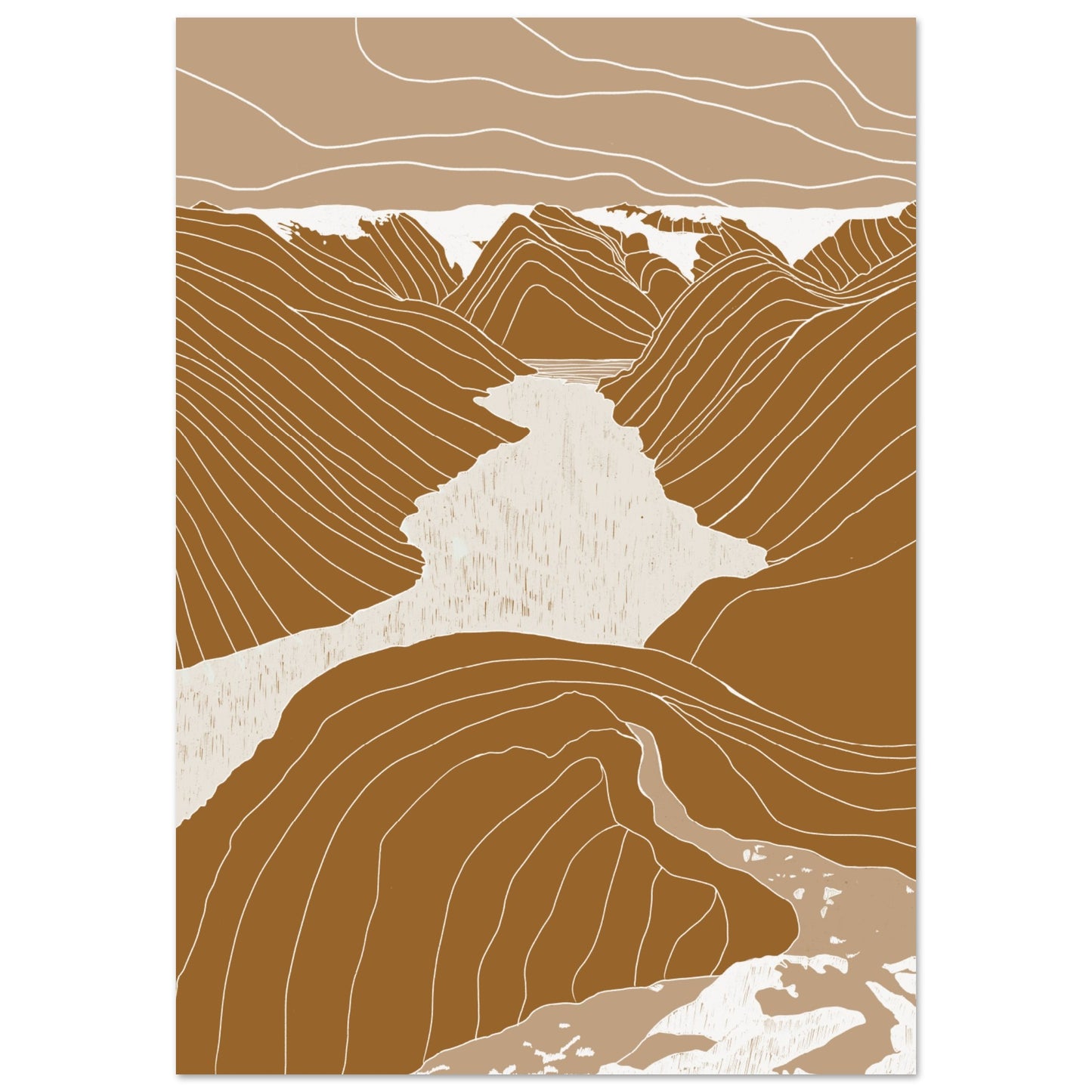 Linescape  #11- Fjærlandsfjorden - rust