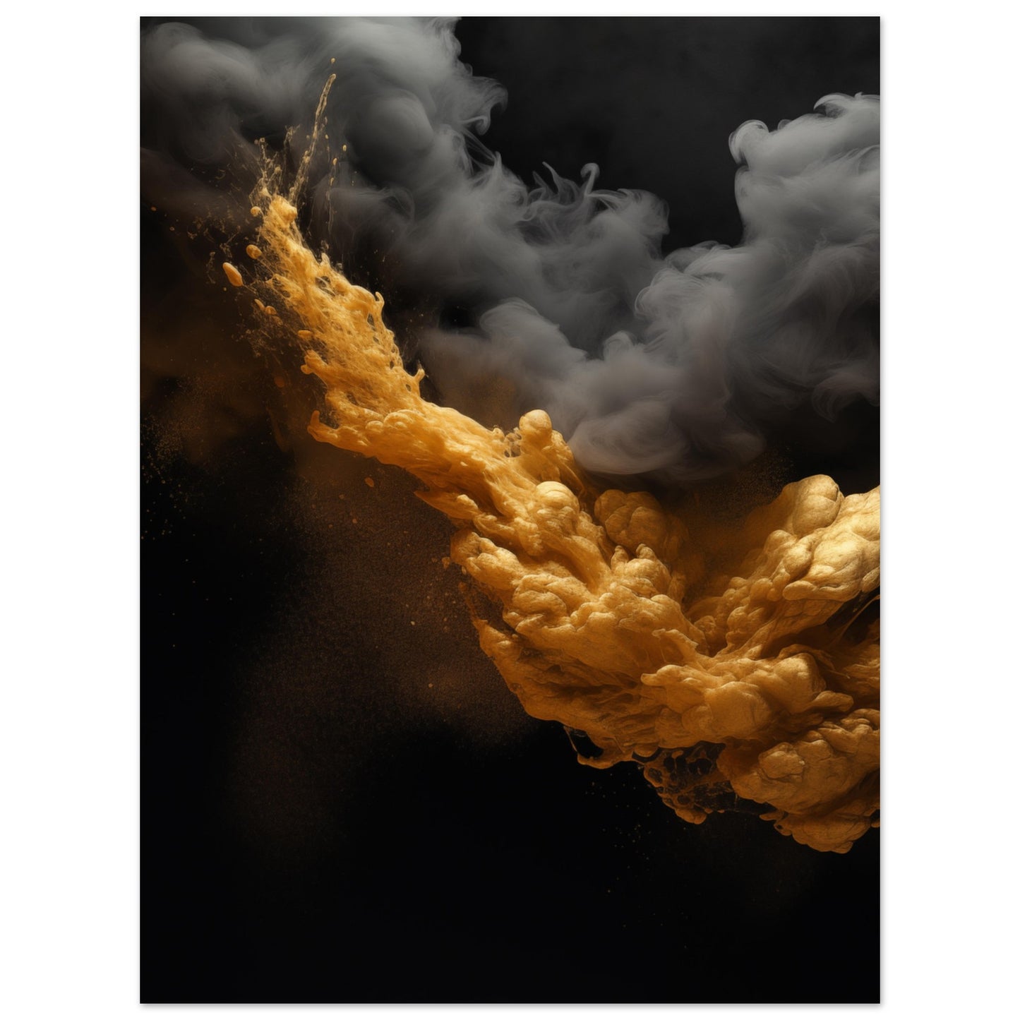 Clouds - Black and gold #3