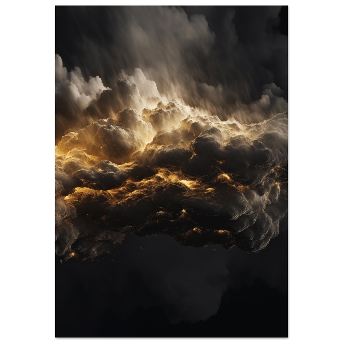 Clouds - Black and gold #4