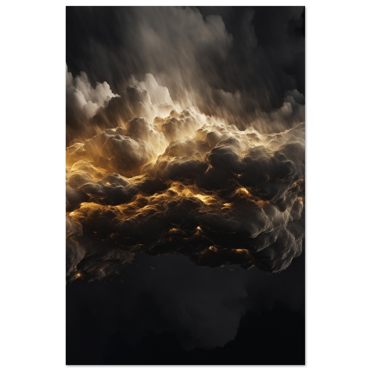 Clouds - Black and gold #4