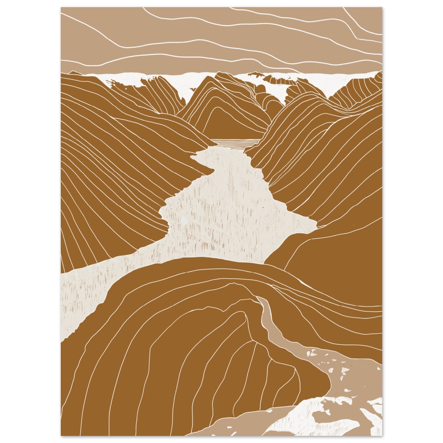 Linescape  #11- Fjærlandsfjorden - rust