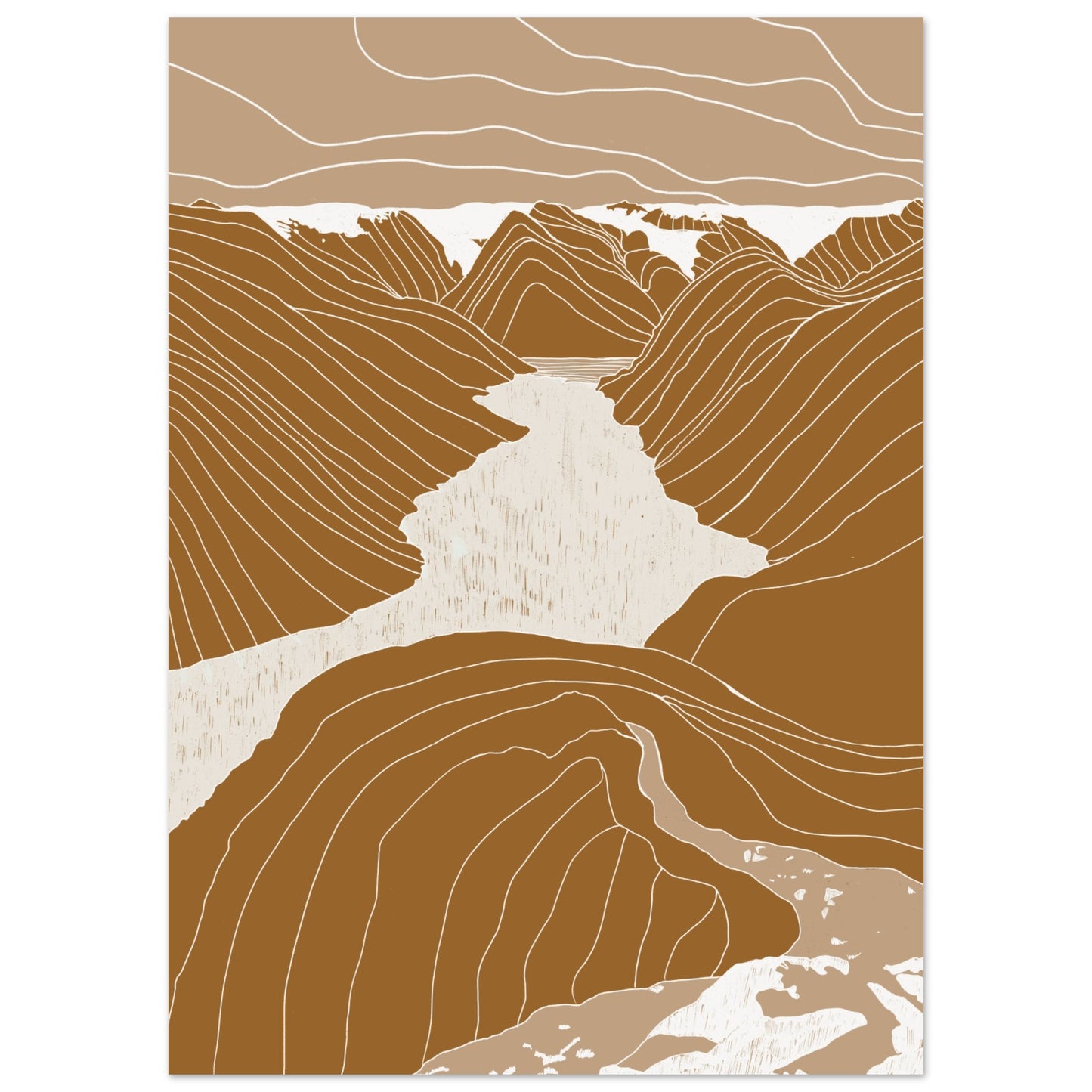 Linescape  #11- Fjærlandsfjorden - rust