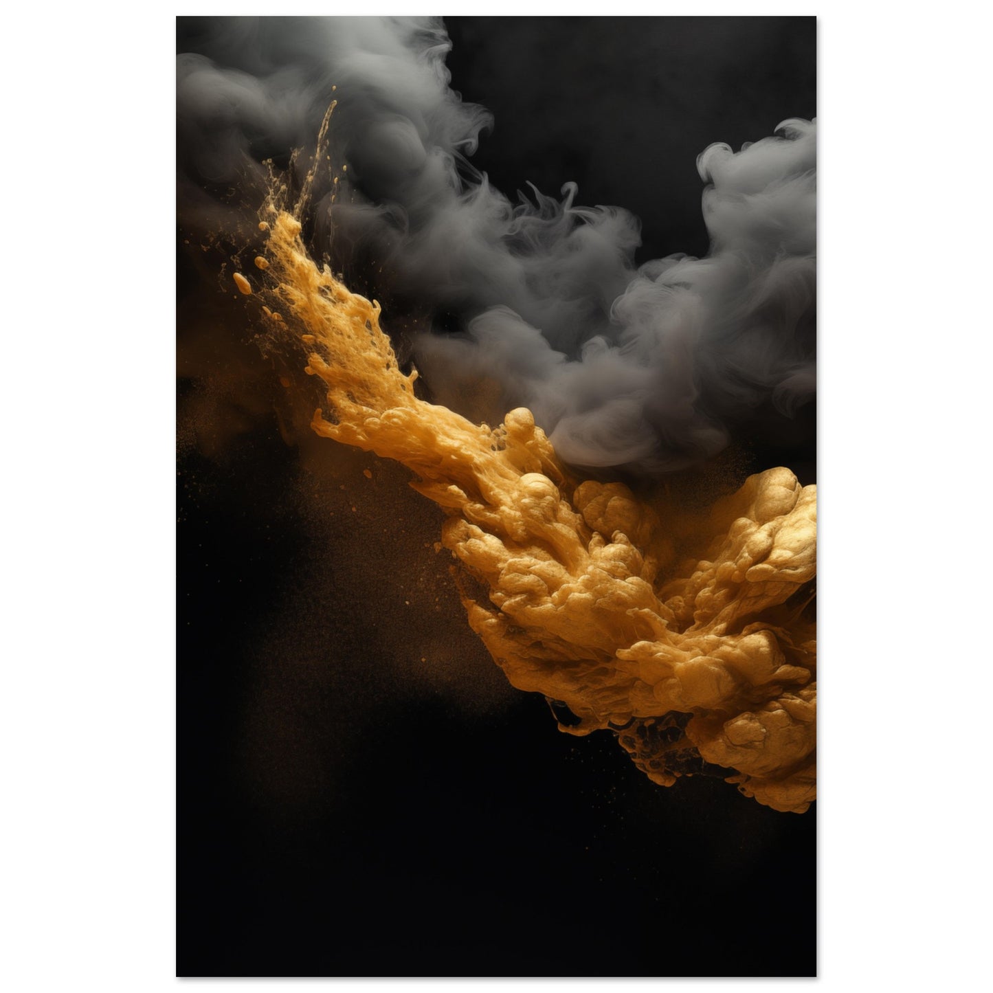 Clouds - Black and gold #3