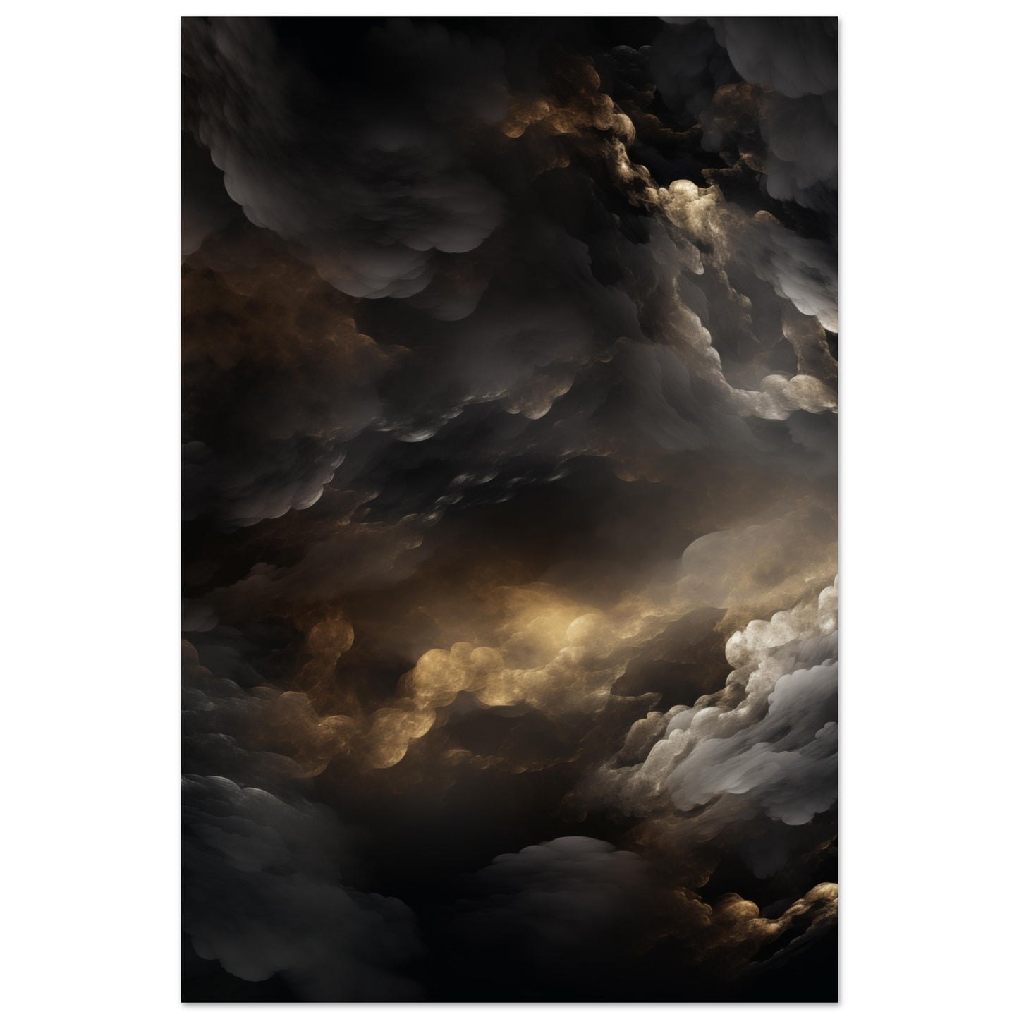 Clouds - Black and gold #2