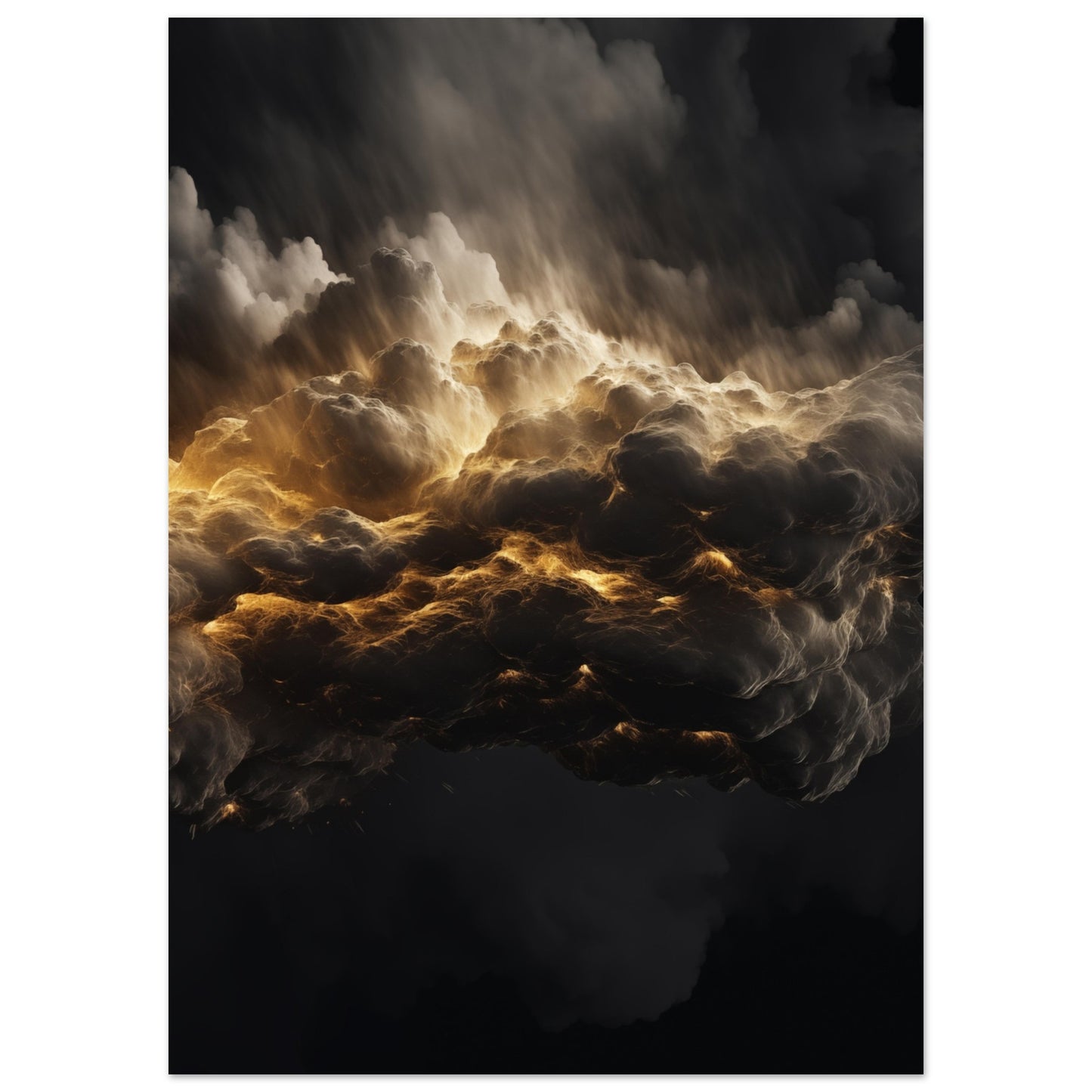 Clouds - Black and gold #4