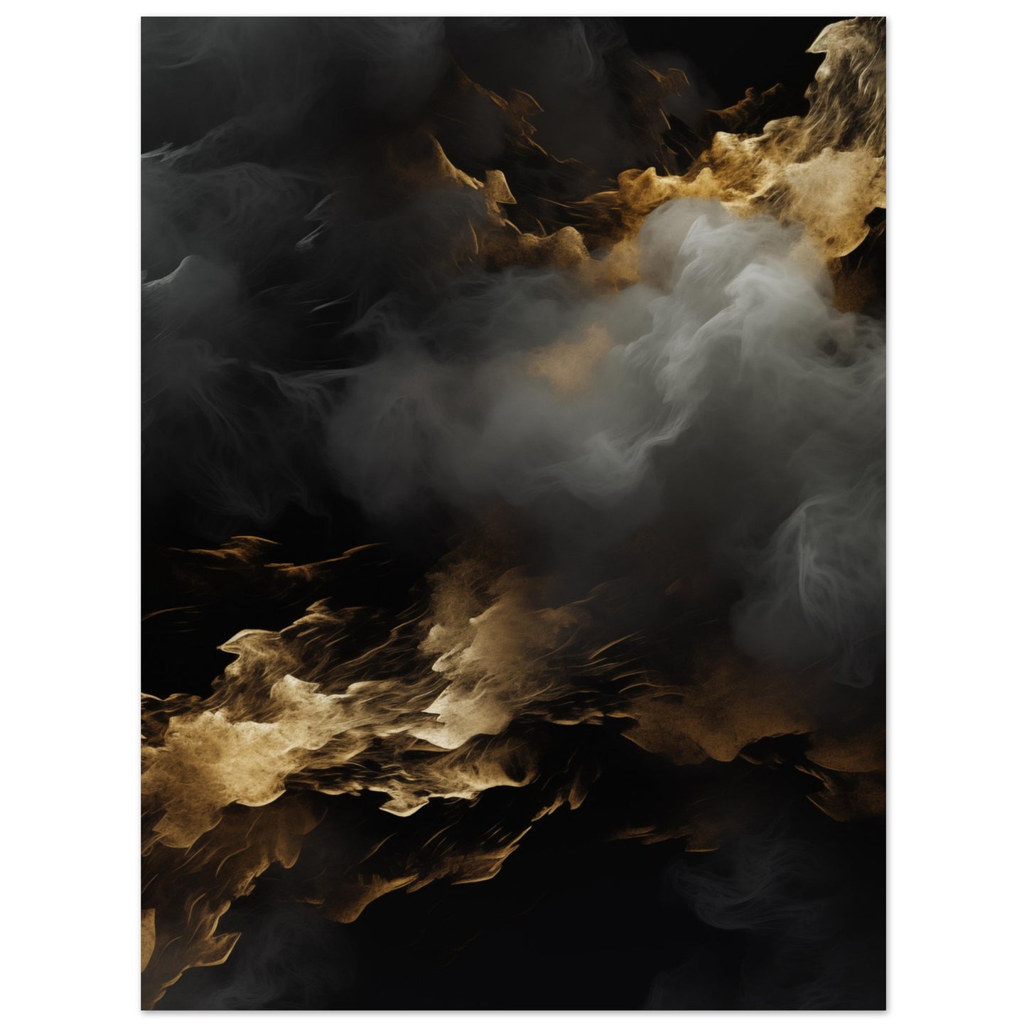 Clouds - Black and gold #1