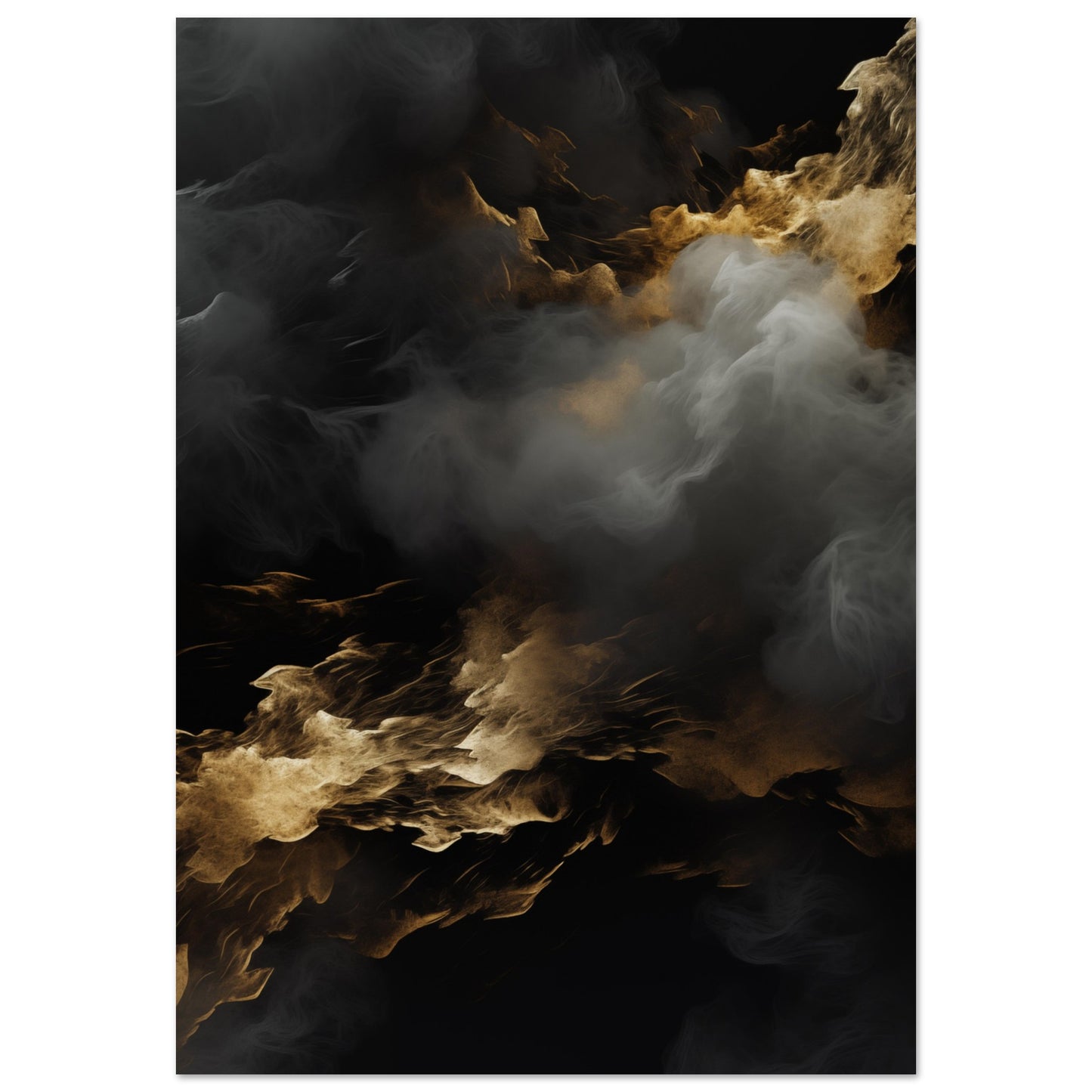 Clouds - Black and gold #1