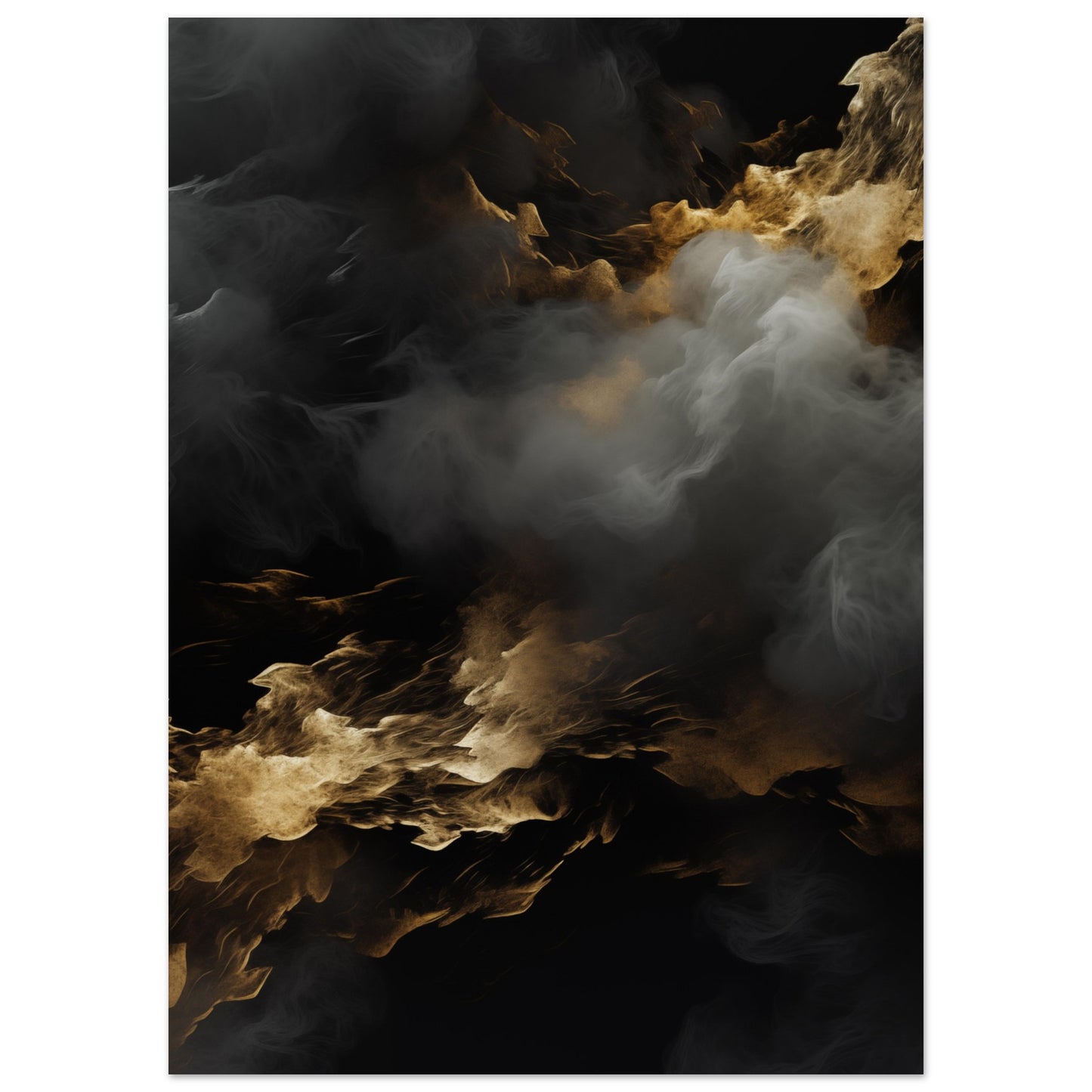 Clouds - Black and gold #1