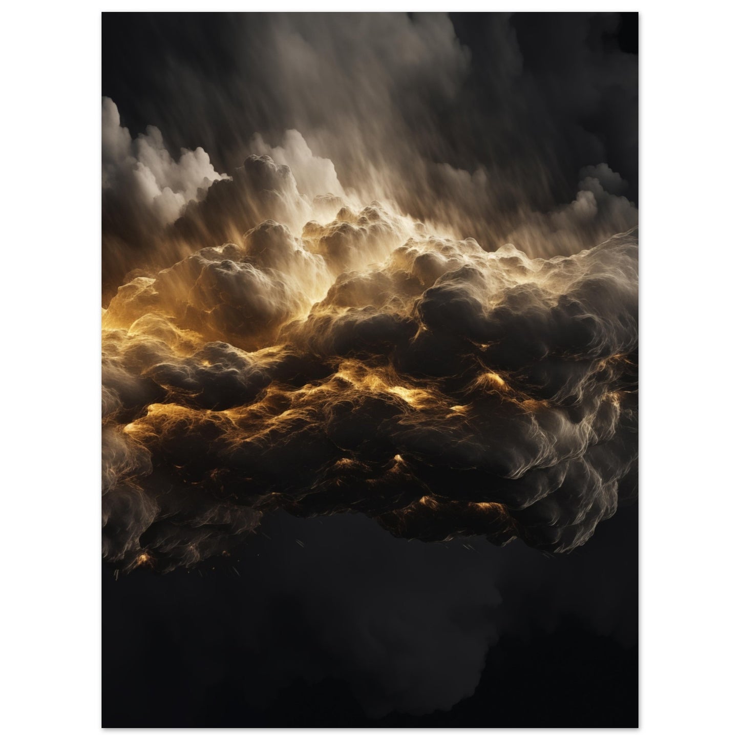 Clouds - Black and gold #4