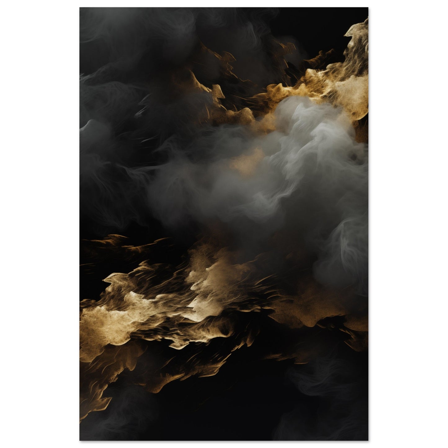 Clouds - Black and gold #1