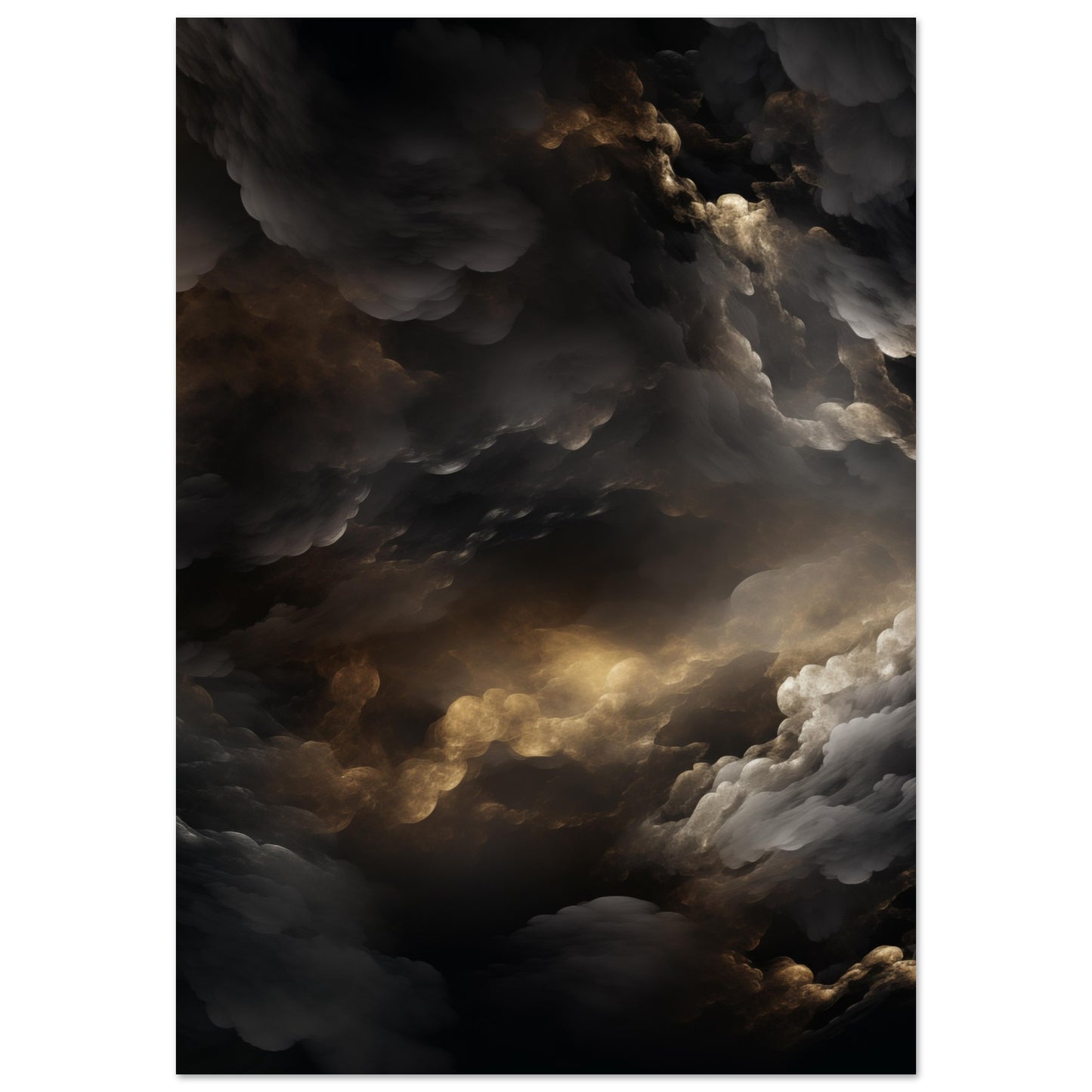 Clouds - Black and gold #2