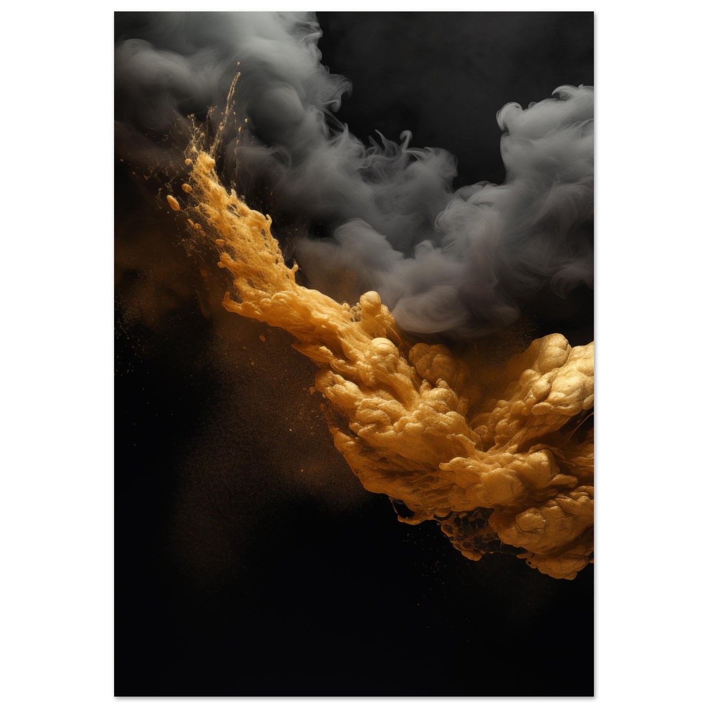 Clouds - Black and gold #3