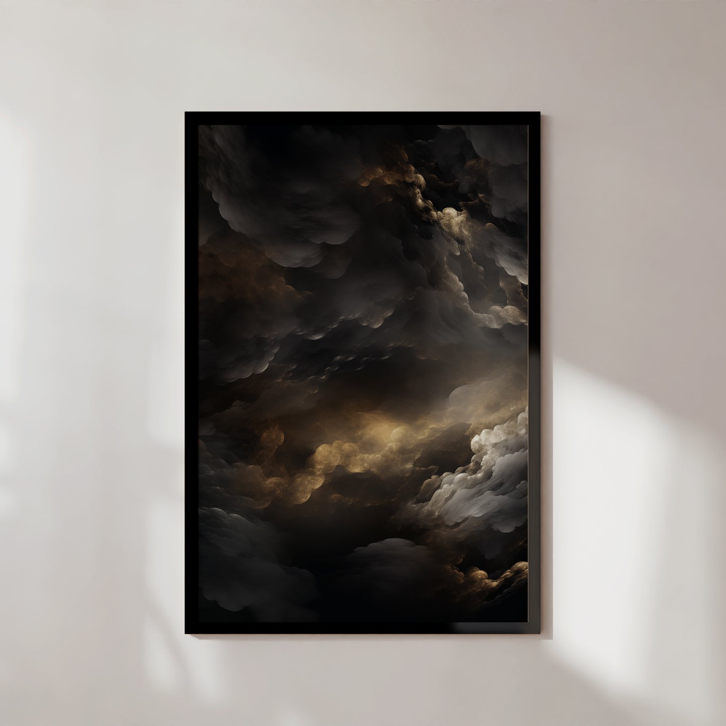 Clouds - Black and gold #2