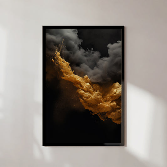 Clouds - Black and gold #3