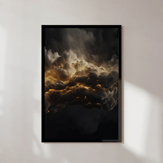 Clouds - Black and gold #4