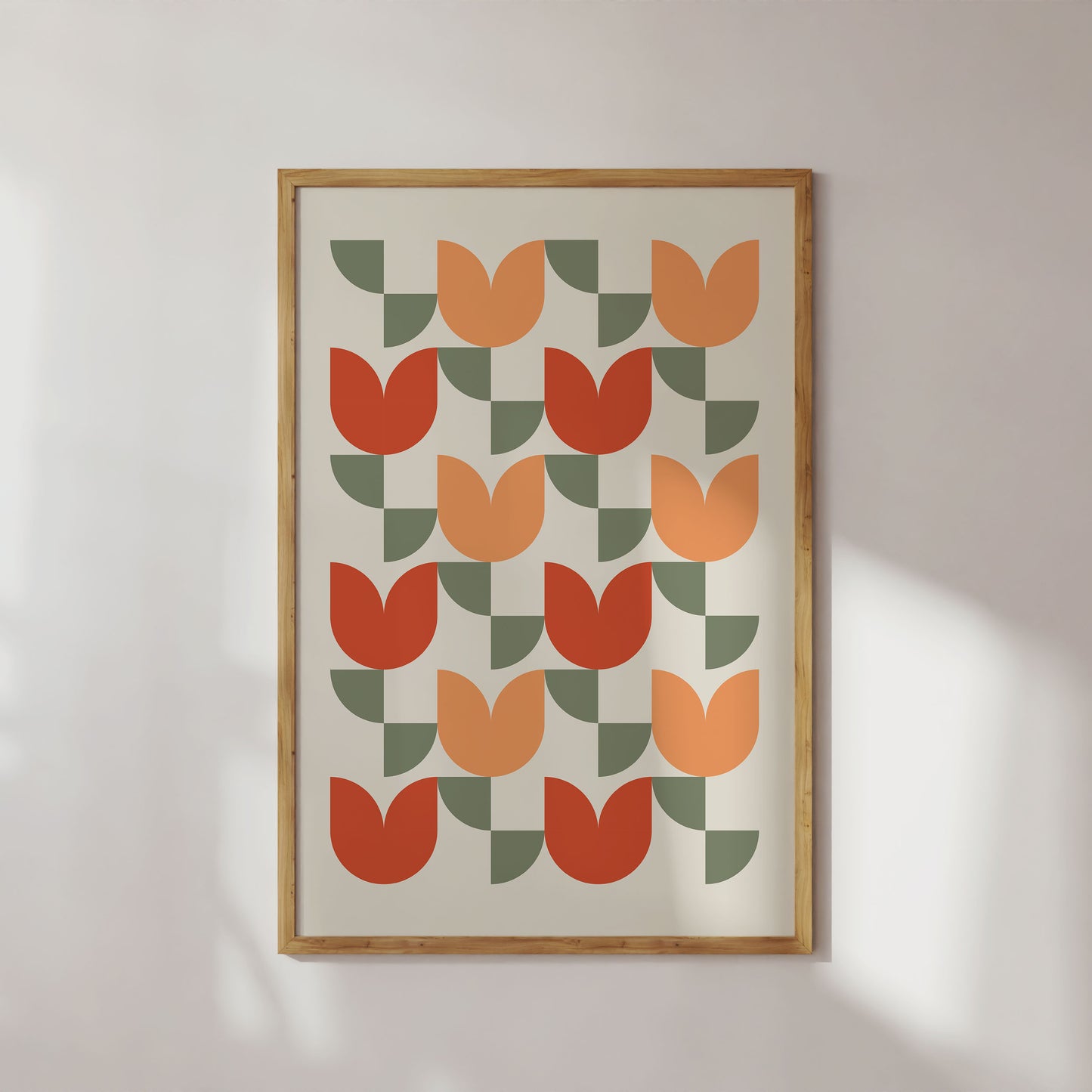 Geometric tulip light